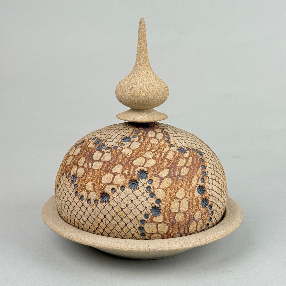 Don McWhorter Studio Pottery Covered Dish Lidded Vessel Signed 2000 Handmade